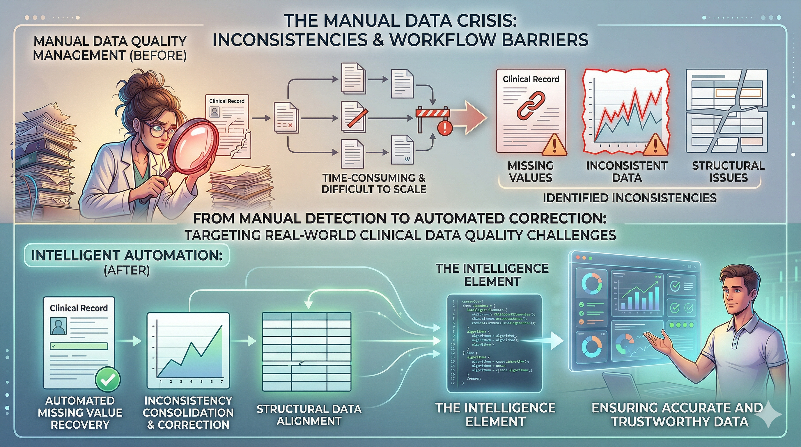 Improving Clinical Data Quality: From Manual Reporting to Intelligent Automation